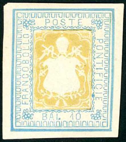 SAGGI - 1864 - 10 baj azzurro e ... 