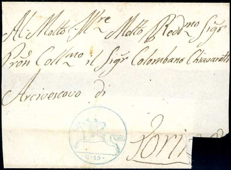 1819 - 15 cent. Cavallino, ... 