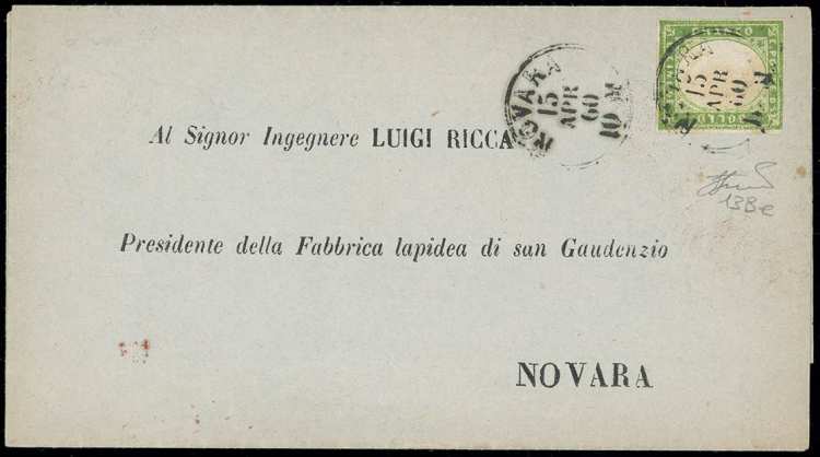 1860 - 5 cent. verde giallo ... 