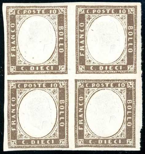 1859 - 10 cent. bruno grigiastro ... 