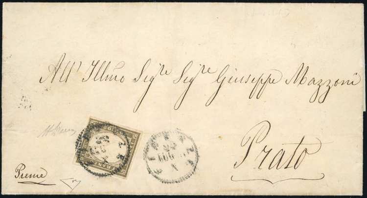1861 - 10 cent. grigio bistro ... 