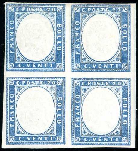 1861 - 20 cent. celeste chiaro ... 