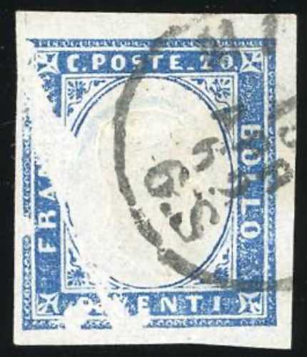 1861 - 20 cent. azzurro ... 