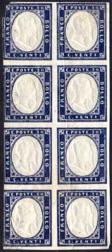 1862 - 20 cent. indaco violaceo ... 