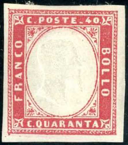 1860 - 40 cent. carminio (16Ca), ... 