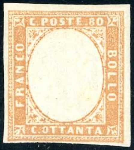 1858 - 80 cent. bistro arancio ... 