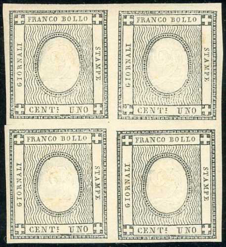 1861 - 1 cent. per stampati , ... 