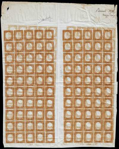 1863 - 10 cent. bistro scuro ... 