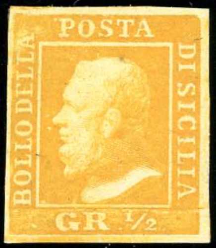 1859 - 1/2 grano arancio tendente ... 