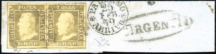 1859 - 1 grano bruno oliva, I ... 