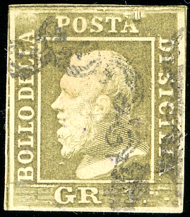 1859 - 1 grano verde oliva ... 