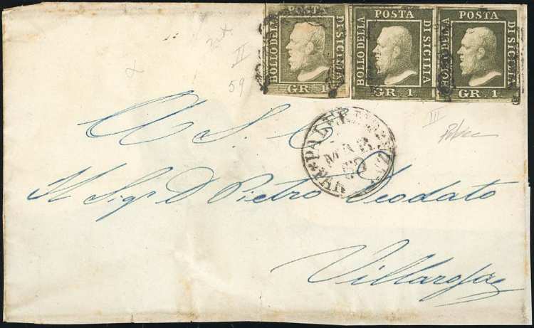 1859 - 1 grano verde oliva ... 