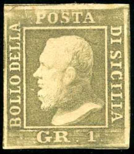 1859 - 1 grano bruno oliva, II ... 