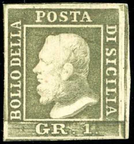 1859 - 1 grano verde oliva chiaro, ... 