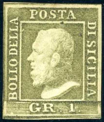 1859 - 1 grano verde oliva, III ... 