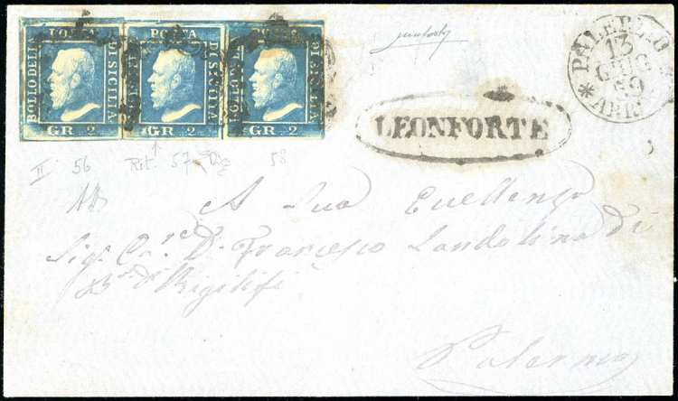 1859 - 2  grana cobalto, II ... 