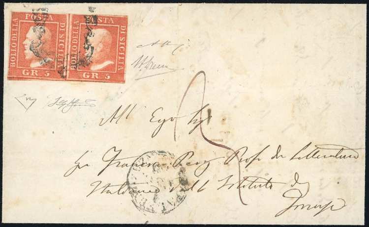 1860 - 5 grana vermiglio, II ... 