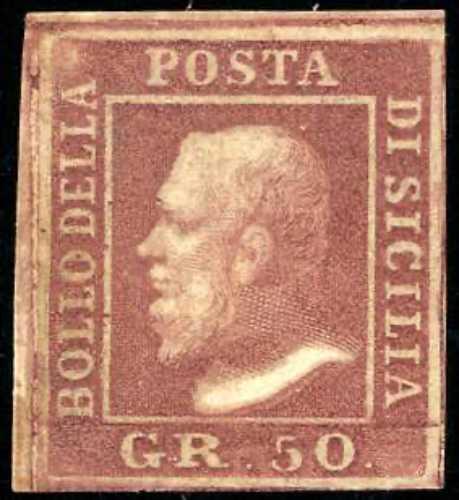 1859 - 50 grana lacca bruno, ... 