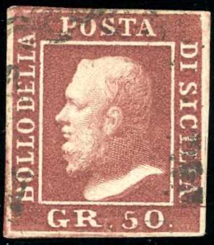 1859 - 50 grana lacca bruno (14), ... 
