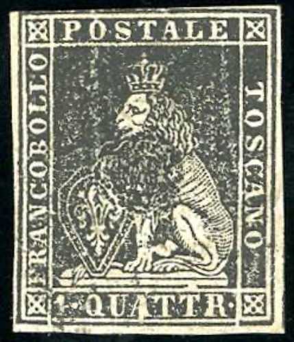 1857 - 1 quattrino nero, II ... 