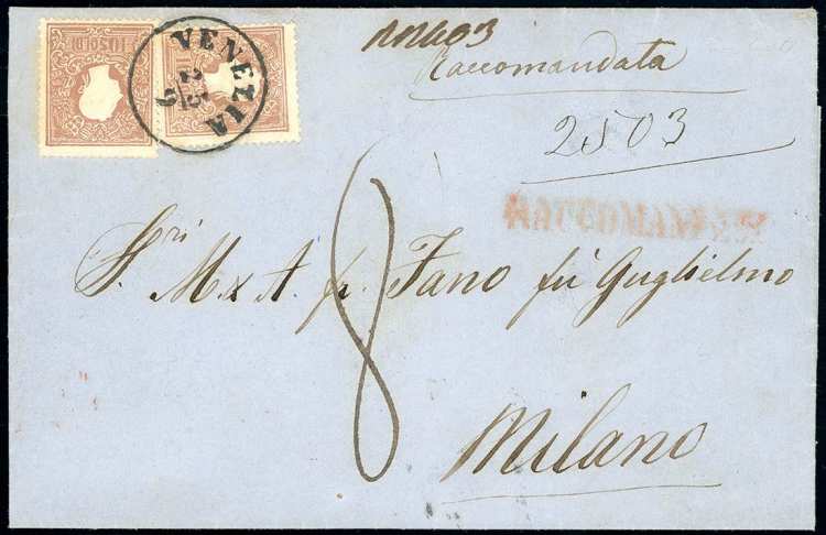 1861 - 10 soldi bruno, II tipo ... 