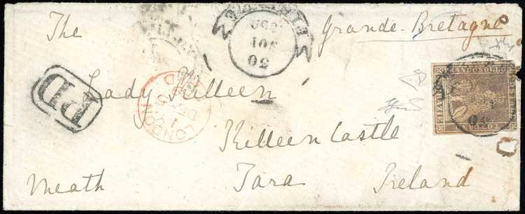 1859 - 9 crazie bruno lillaceo, ... 