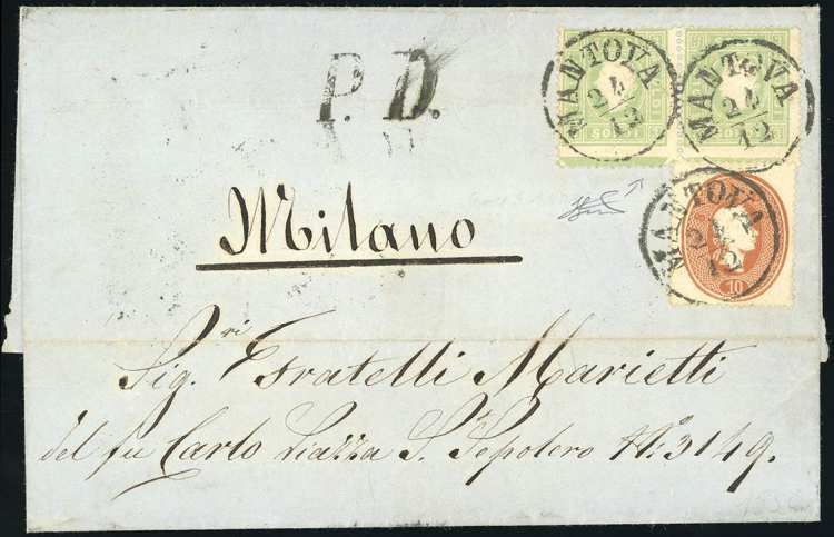 1862 - 3 soldi verde giallastro, ... 