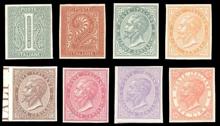 1863 - De La Rue, otto prove ... 