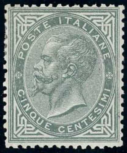 1863 - 5 cent. De La Rue, tiratura ... 