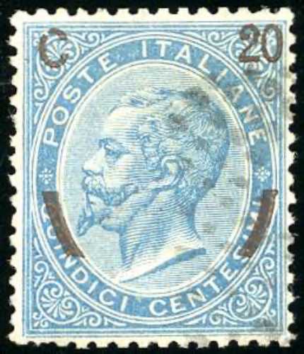 1865 - 20 cent. su 15 cent. Ferro ... 