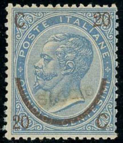 1865 - 20 cent. su 15 cent. Ferro ... 