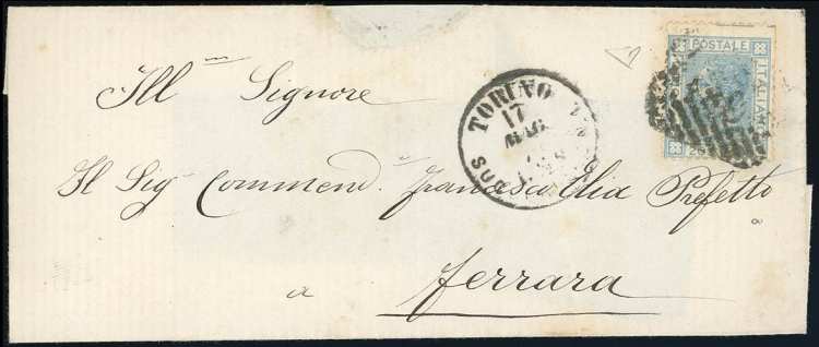 1867 - 20 cent. azzurro chiaro, ... 