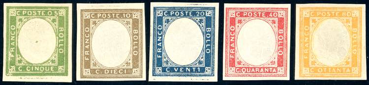 1861 - Non emessi (1/5), gomma ... 