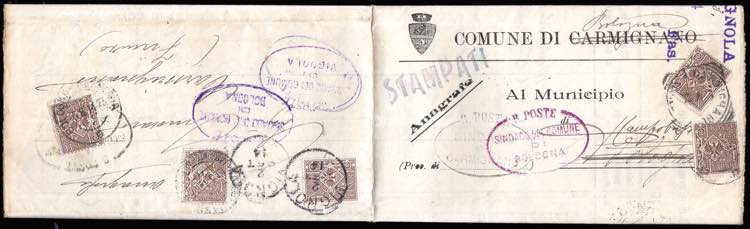 1914 - ITALY - Redirected (four ... 