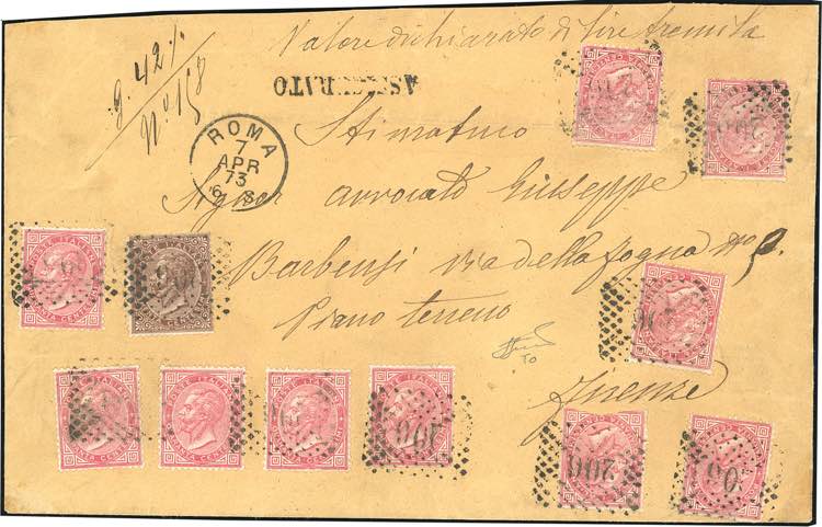 1873 - 40 cent. De La Rue, 10 ... 