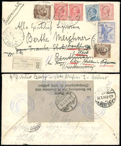1922 - ITALY/GERMANY - Redirected ... 