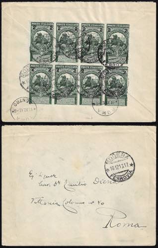 1913 - 2 cent. su 5 cent. Unità ... 