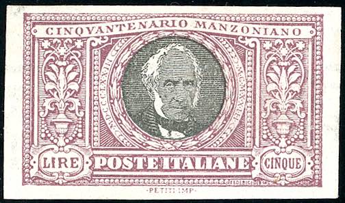 1923 - 5 lire Manzoni, non ... 