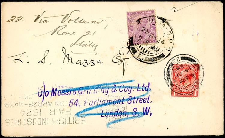 1924 - INDIA/GREAT BRITAIN/ITALY - ... 