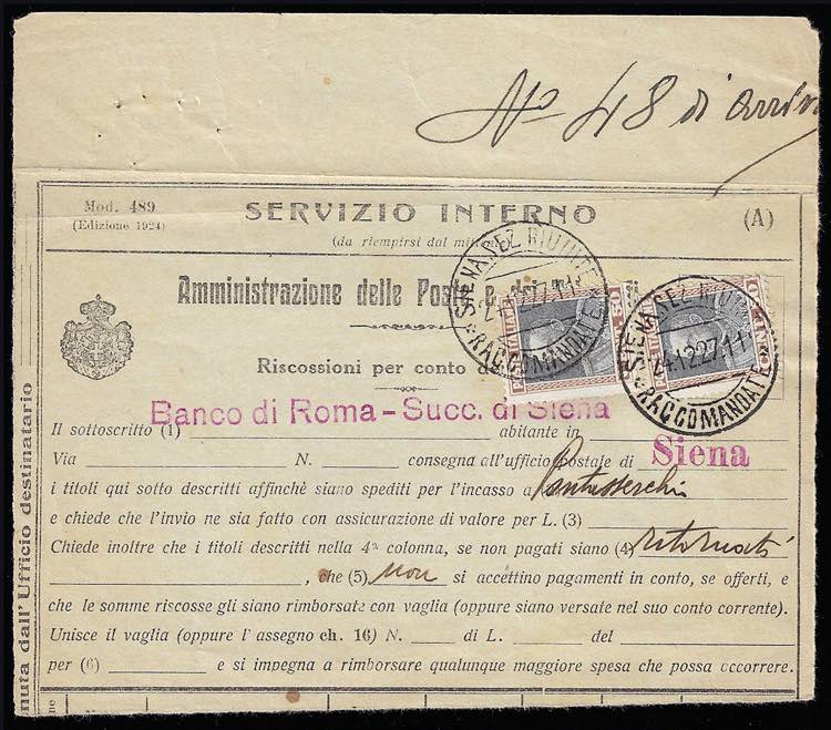 1927 - 50 cent. Parmeggiani, due ... 