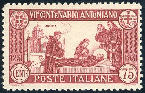 1931 - 75 cent. San Antonio, dent. ... 