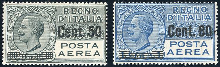 1927 - Soprastampati (8/9), gomma ... 