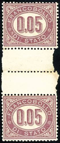 1875 - 0,05 lire Servizio (2), ... 