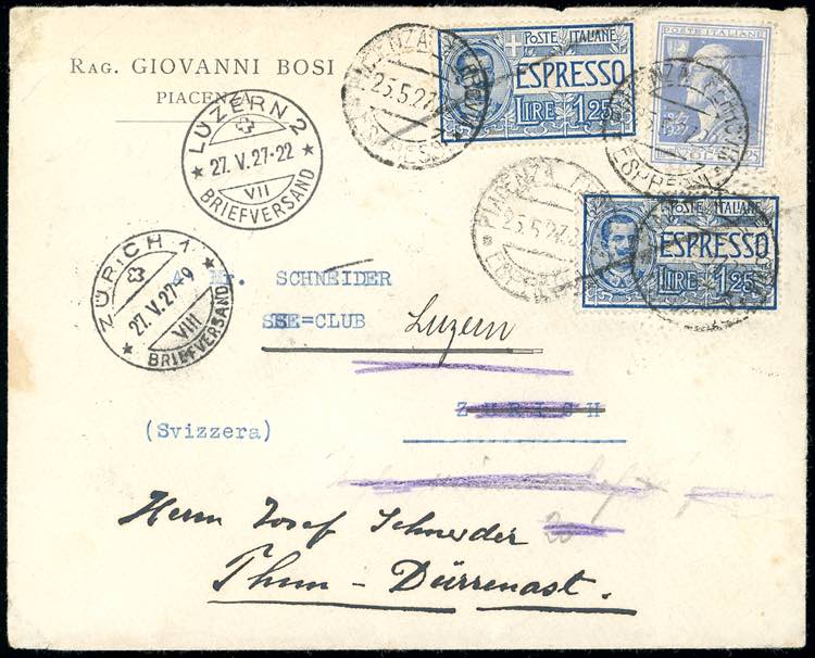 1927 - ITALY/SWITZERLAND - ... 