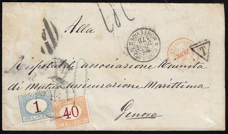 1878 - 1 lira azzurro chiaro e ... 
