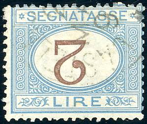 1870 - 2 lire azzurro chiaro e ... 