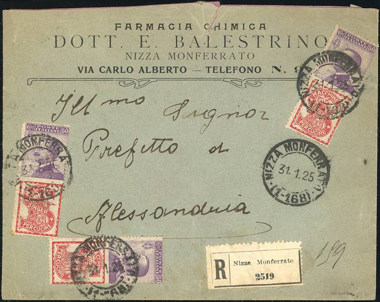 1925 - 25 cent. Singer (16), tre ... 