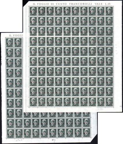 1943 - 15 cent. soprastampa G.N.R. ... 