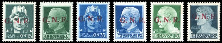 1944 - Soprastampati G.N.R., ... 