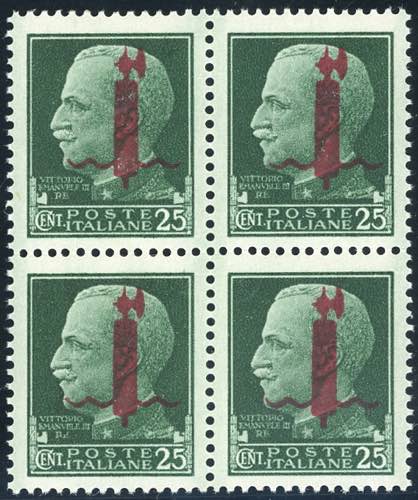 1944 - 25 cent. soprastampato ... 